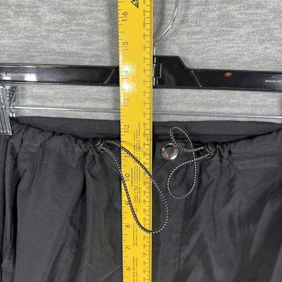 Black Hip Hop Women Baggy Multi Pocket Utility Pants Elastic Cord Waist Gorpcore - Picture 13 of 16